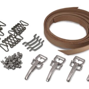 Limeworks Stainless Classic Hood Strap Kit and Leather