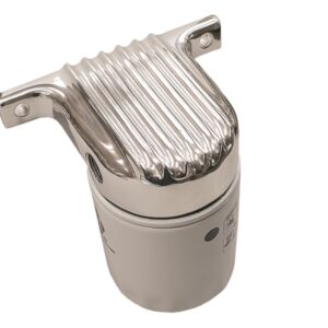 Polished OTB Finned Remote Fuel Filter