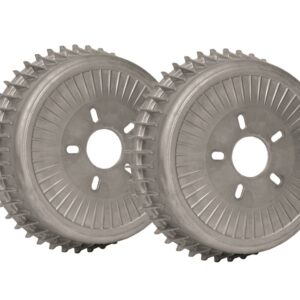 Buick Style Brake Drums Covers Un-Polished