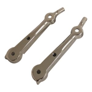 Polished Upper Windshield Stanchions 1932 Ford 3" Chopped