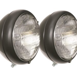 Hot Rod Arrow Style Headlights With Primered Ring
