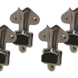 Hood Latch and Bumper Pad Kit Stainless Steel